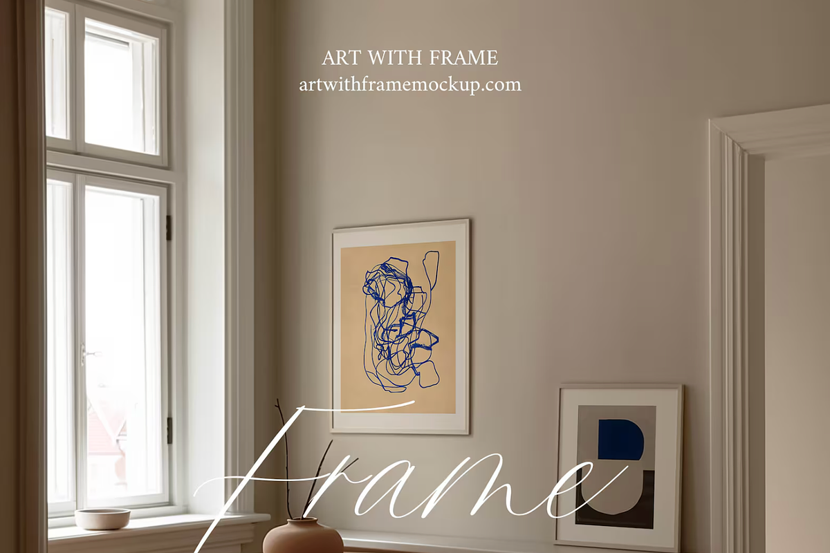 10 Frame Mockups with Person, an Advertising Mockup by ArtwithFrame (Photo 5 of 13)