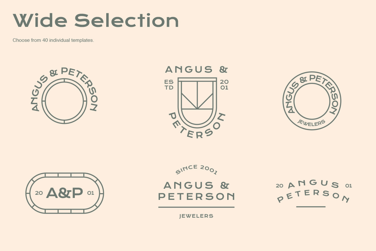 Minimalist Logo Templates, a Branding & Logo Template by ClayStudio (Photo 7 of 16)