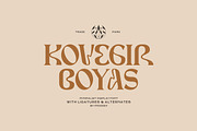 Kovegir Boyas - Mystical Luxury Font, a Serif Font by Imoodev (Thumbnail 1 of 5)
