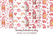 Watercolor Gnomes Valentine's day, a Decorative Illustration by Kira Konoshenko (Thumbnail 4 of 11)