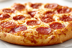 Delicious hot pepperoni pizza with, a Food & Drink Photo by MistyDay