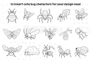 Cute Cartoon Bugs Collection