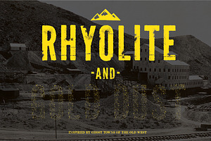 Rhyolite Gold Dust Fonts