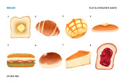 8 Breads clipart, a Food Illustration by Studio Mei Design (Thumbnail 2 of 4)