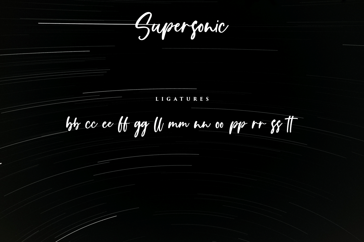 Supersonic - Handwritten Font, a Script Font by Fikryal Studio (Photo 10 of 10)