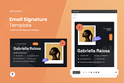 Bold Modern Minimal Email Signature, an UI Kit Template by SquidPixey (Thumbnail 1 of 4)