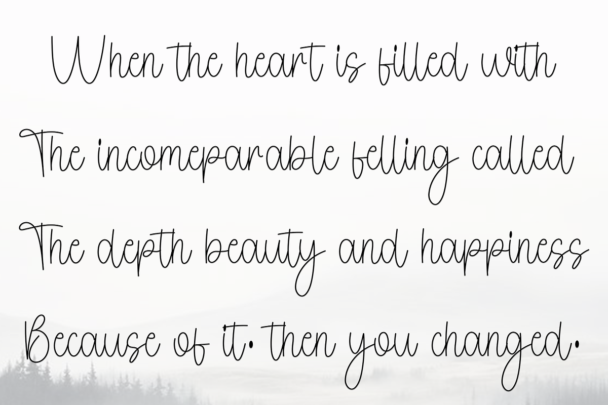 Outside Beautiful, a Handwritten Font by FreshTypeINK (Photo 7 of 8)