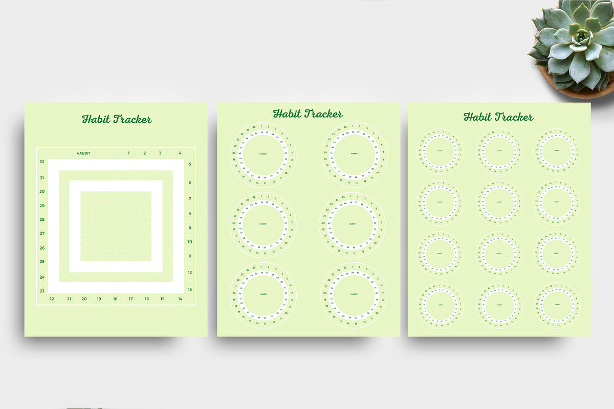 Habit Tracker Bundle, a Stationery Template by Ultimate Template Shop (Photo 3 of 5)