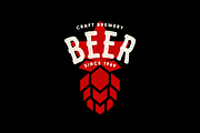Craft beer brewery vector logo, a Food Illustration by provector (Thumbnail 2 of 3)