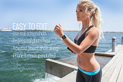 12 Apple Watch Fitness Mockups, an iPhone Mockup by ZedProMedia (Thumbnail 3 of 5)