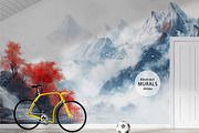 Abstract mountains art wallpaper, an Illustration by fei long (Thumbnail 1 of 9)