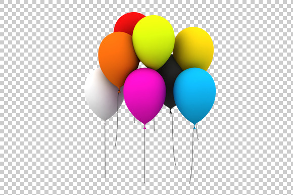 Balloon - 3D Render PNG preview 2