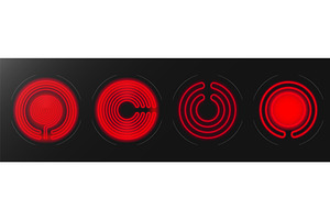 Electric, inductive stove top, an Object Illustration by art PVP - market
