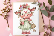 Quirky Cow Mama Sunglasses PNG, an Animal Illustration by RobertsArt (Thumbnail 5 of 5)