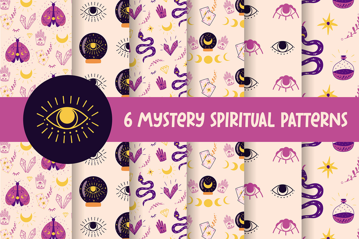 Spiritual background witchcraft pattern