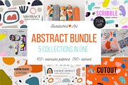 70% OFF! Abstract Bundle - 5 in 1, a Texture Illustration by Bosotochka♥Art (Thumbnail 1 of 15)