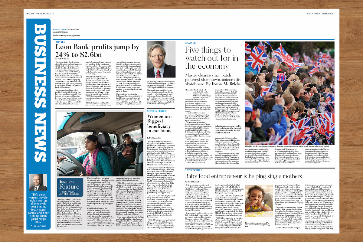 Newspaper Template, a Templates & Theme by Red Cactus Creative (Photo 9 of 14)