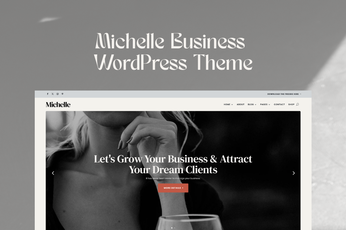 Assistant Michelle WordPress Divi 5, a WordPress Template by Lovely Confetti (Photo 5 of 5)