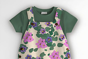 Baby Unisex Shortall Set Mockup, a Hoody Mockup by Nora Gad (Thumbnail 12 of 16)