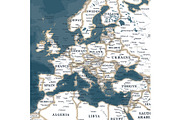 Vector World Map - Pacific View, a Graphic by PorcuPen Works (Thumbnail 6 of 6)