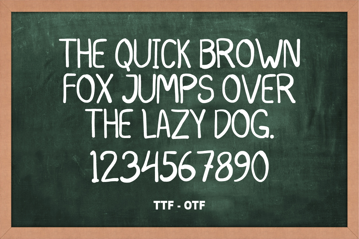 Teachers Pencil - Handwritten Font, a Handwritten Font by KiddoGlyphs Studio (Photo 4 of 5)