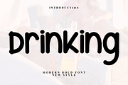 Drinking, a Serif Font by InermediaSTUDIO (Thumbnail 1 of 7)