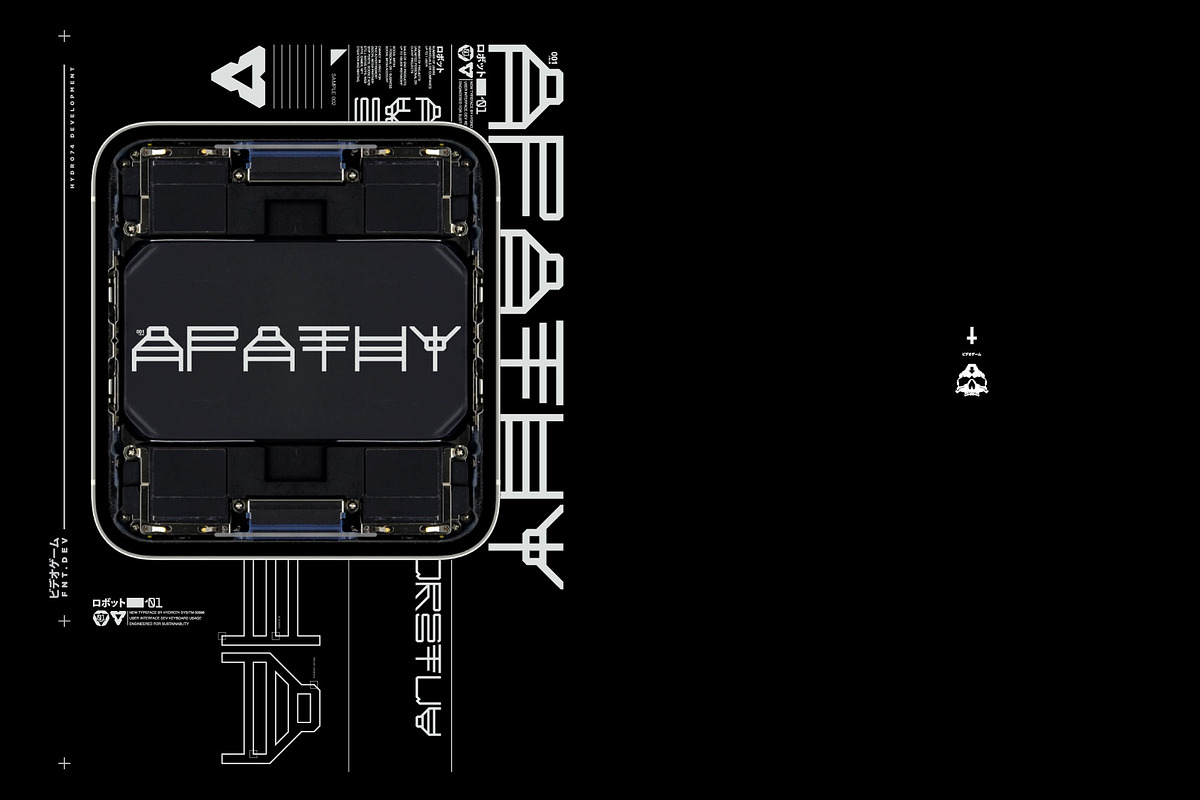 Apathy, a Font by Hydro74 (Photo 4 of 4)
