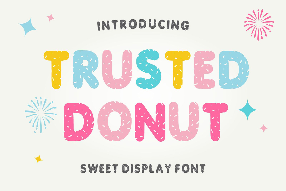 Trusted Donut, a Font by Limited.studio (Photo 1 of 5)