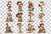 Father and Child Watercolor Clipart, a Person Illustration by Nicolle's Colorful Art (Thumbnail 3 of 6)
