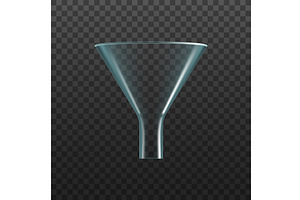 Glass funnel, laboratory, a Healthcare Illustration by Vector Tradition