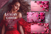 Luxury cards with roses., a Decorative Illustration by KENO Mascots (Thumbnail 1 of 5)