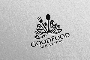 Good Food Logo Restaurant Or Cafe 54