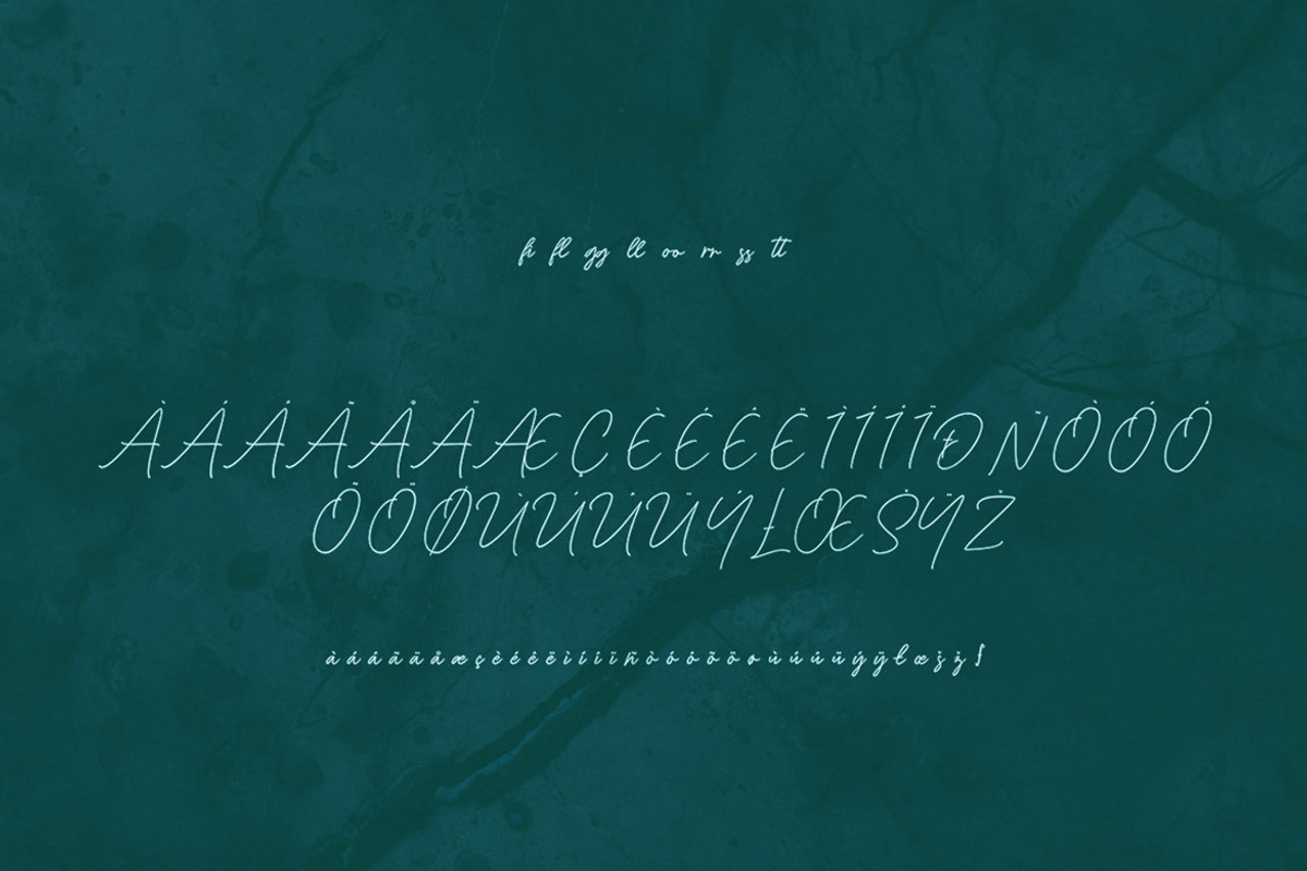 Girlyna Script Font preview 6