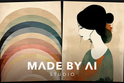 50 Boho Wall Art Midjourney Prompts, an Object Graphic by MadeByAI Studio (Thumbnail 3 of 5)