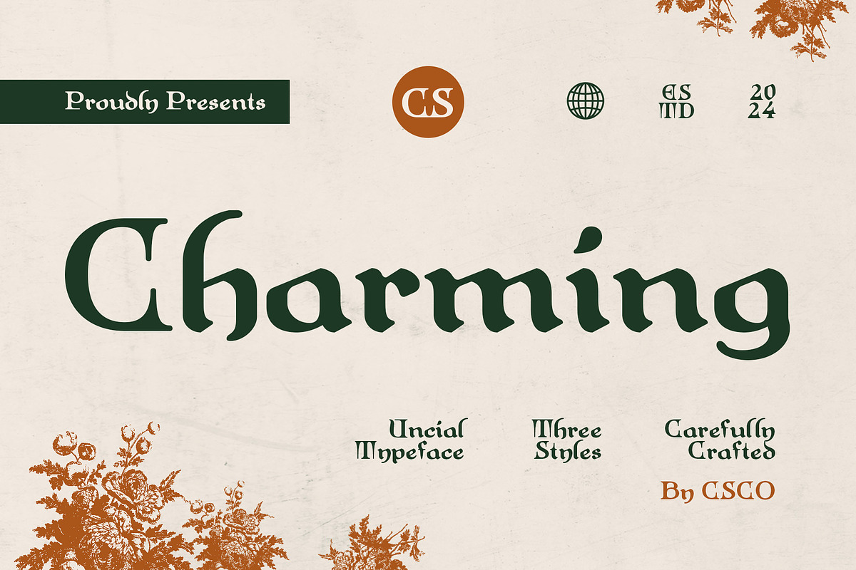 CS Charming – Uncial Font, a Blackletter Font by Craft Supply Co. (Photo 1 of 8)