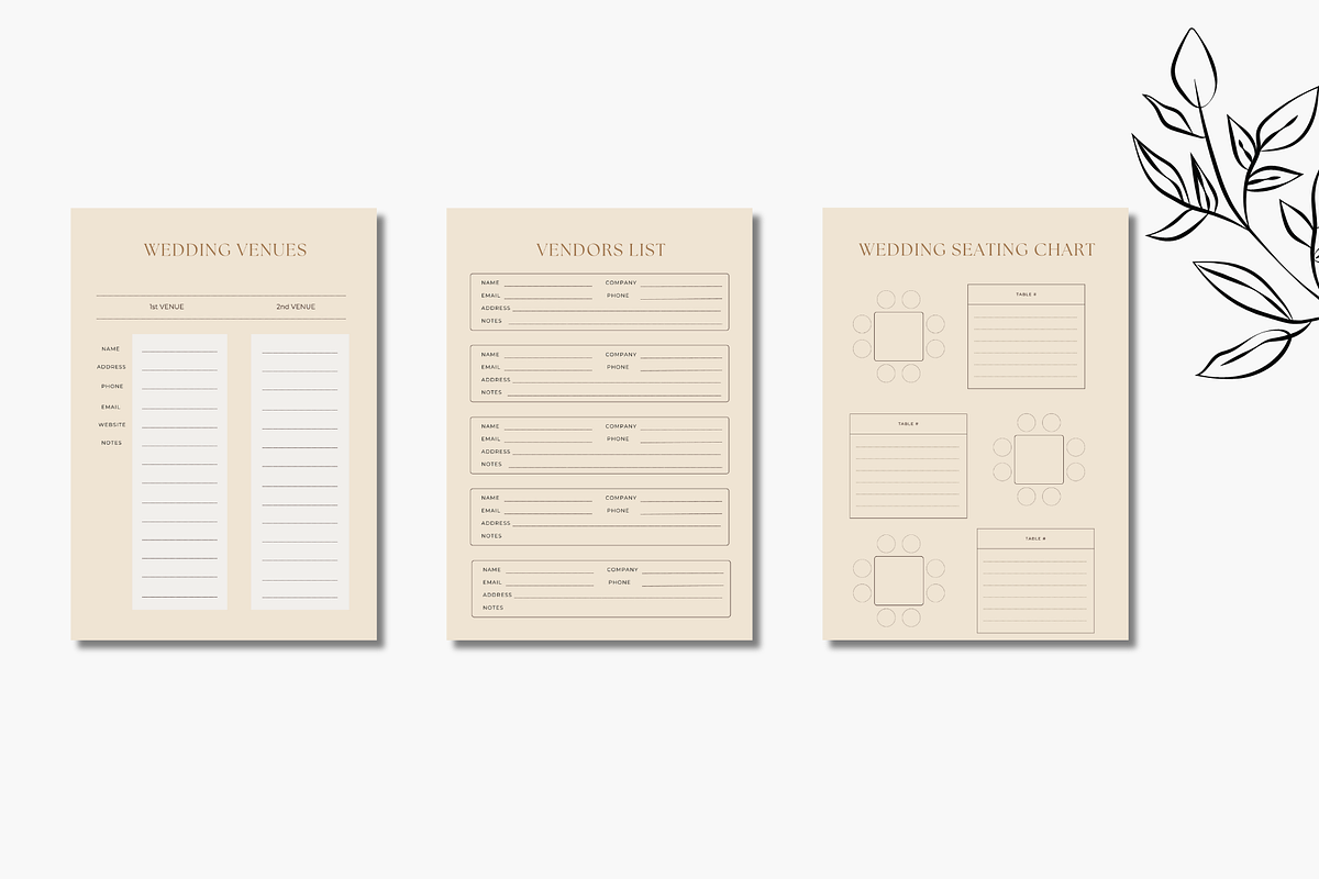 Wedding Planner Canva, a Design Template by Astro Magic Digital (Photo 4 of 5)
