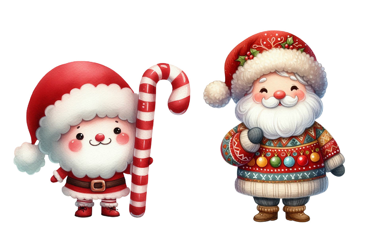 Quirky Santa Claus Christmas Clipart, an Illustration by Designworld (Photo 5 of 5)
