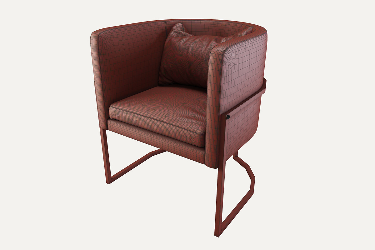 DUISTT Julius Chair, a Furniture 3D Model by dk 3d models (Photo 3 of 3)