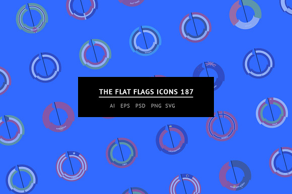 The Flat Flags Icons 187 preview 4