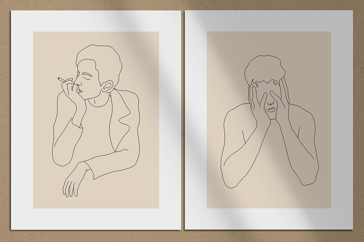 10 Boys Line Art, a Decorative Illustration by Miracles Everywhere (Photo 3 of 6)