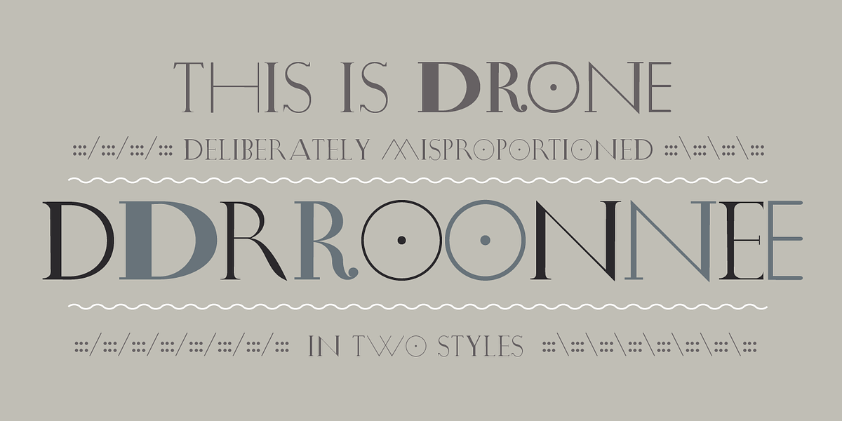 Drone, a Font by Barnbrook Fonts (Photo 1 of 5)