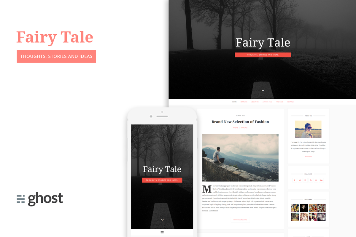 Fairytale - Blogging Theme for Ghost, a Websites & App Template by BD InfoSys (Photo 1 of 4)