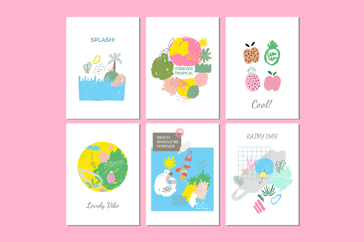 Forever Summer Land Abstract Design, a Pattern Graphic by Paperly Studio (Photo 2 of 5)