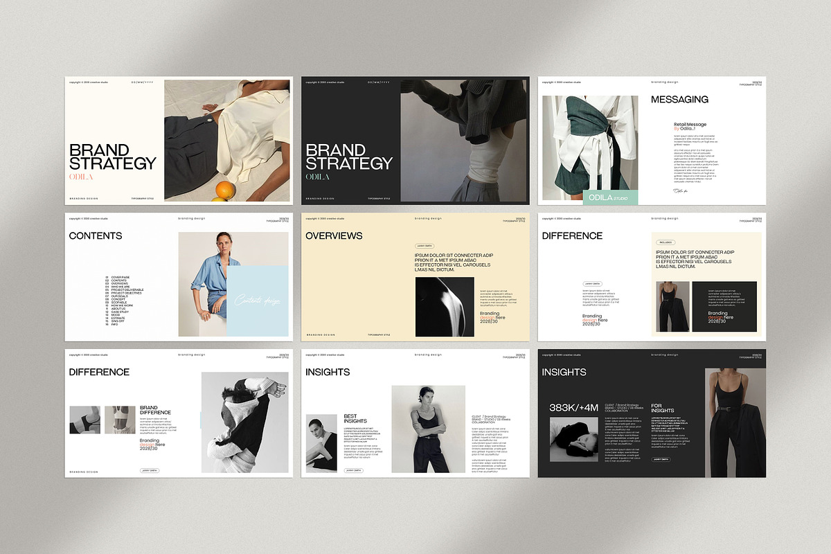 Odila Brand Strategy Template, a Presentation Template by evgenystudio (Photo 5 of 7)