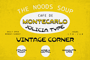 Noods Soup | Retro Vintage Typeface, a Sans Serif Font by Jolicia Type (Thumbnail 3 of 14)