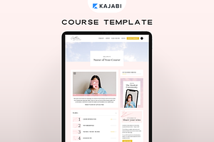 Kajabi Course Template for Courses, a Landing Page Template by Pixel & Flow