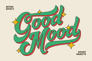 Retro 3D Volume Text & Logo Effect, a Layer Style Add-On by Design Squad