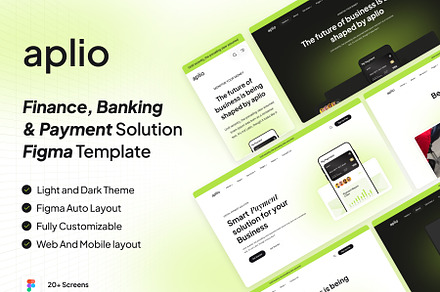 Aplio | Saas Landing Figma Template, an UI Kit Template by StaticMania