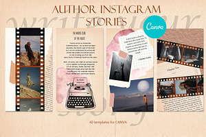 Author Social Media Pack For CANVA