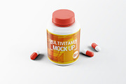 Pills Bootle Mockup, an Advertising Mockup by Hubzway (Thumbnail 4 of 7)
